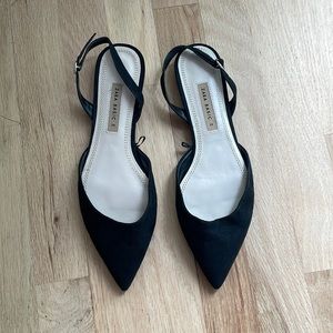 ZARA Basics flat black shoes size 39